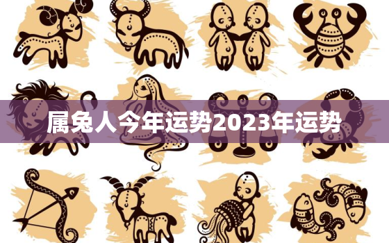 属兔人今年运势2023年运势，属兔2o23年运势