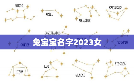 兔宝宝名字2023女，2023属兔取名字女孩大全