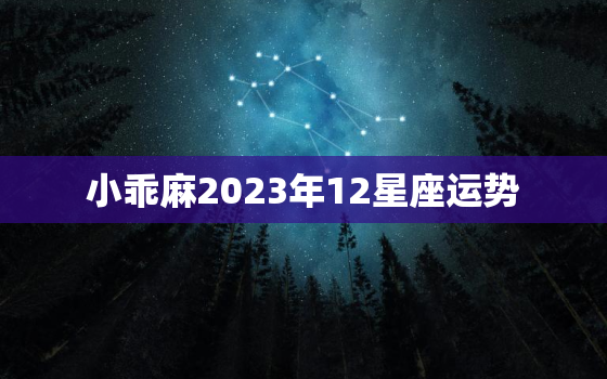 小乖麻2023年12星座运势，小乖麻2023年12星座运势天秤