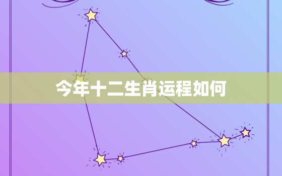 今年十二生肖运程如何，十二生肖今年运势查询2021