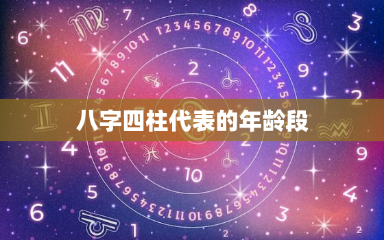 八字四柱代表的年龄段，四柱各代表的哪个年龄