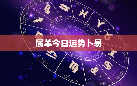 属羊今日运势卜易
，属羊今日运势?