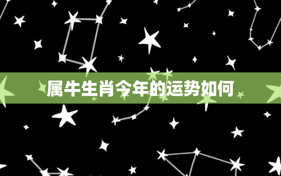 属牛生肖今年的运势如何，属牛今年运势2023年
运势如好不好