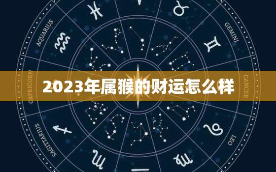 2023年属猴的财运怎么样，2023年属猴的财运怎么样幸运数字