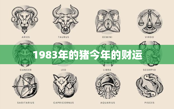 1983年的猪今年的财运，1983年生肖猪2023年
财运