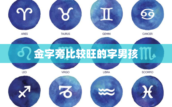 金字旁比较旺的字男孩，氵字旁比较旺的字男孩