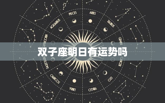 双子座明日有运势吗(明日星象介绍)