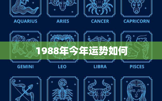 1988年今年运势如何(2023年运势大揭秘)