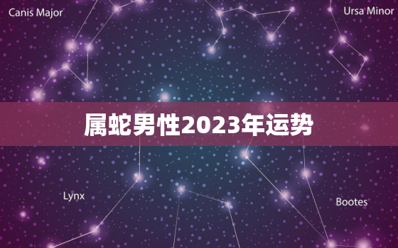 属蛇男性2023年运势(顺风顺水财运亨通)