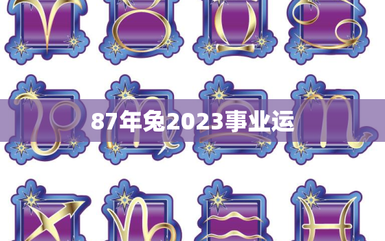 87年兔2023事业运(顺风顺水事业蒸蒸日上)