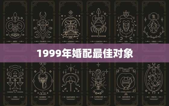 1999年婚配最佳对象(如何选择)