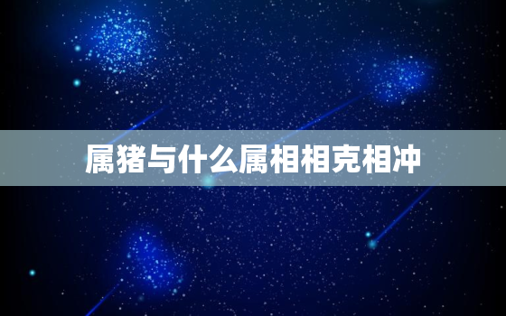 属猪与什么属相相克相冲(解析猪与哪些属相不合适)