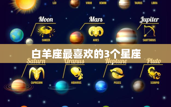 白羊座最喜欢的3个星座(独具魅力的星座组合)