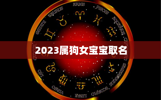 2023属狗女宝宝取名(如何选择适合的名字)