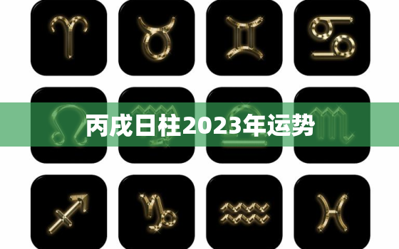 丙戌日柱2023年运势(狗年大展宏图财运亨通)