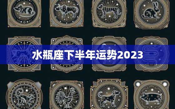 水瓶座下半年运势2023(展望财运亨通感情升温)