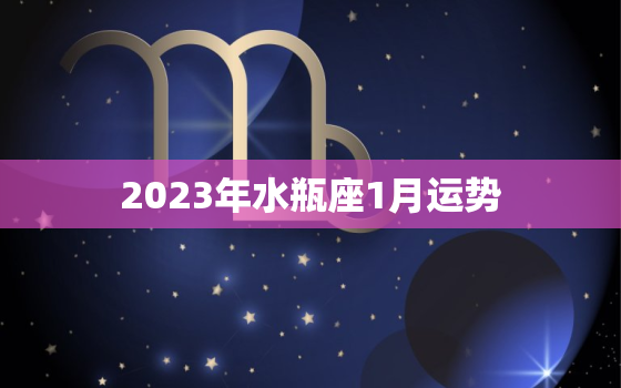 2023年水瓶座1月运势(展望未来把握机遇)