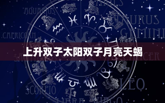 上升双子太阳双子月亮天蝎(双重性格下的深情与独立)