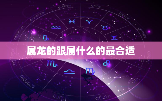 属龙的跟属什么的最合适(如何选择最佳搭档)