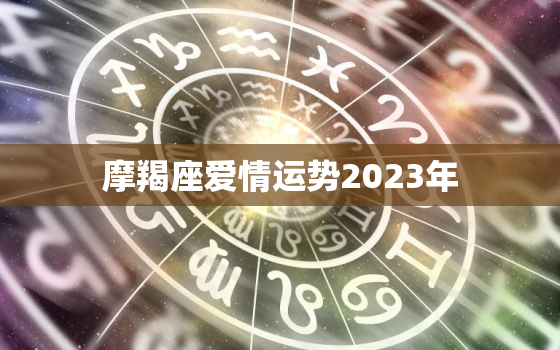 摩羯座爱情运势2023年(爱情稳步上升幸福可期)