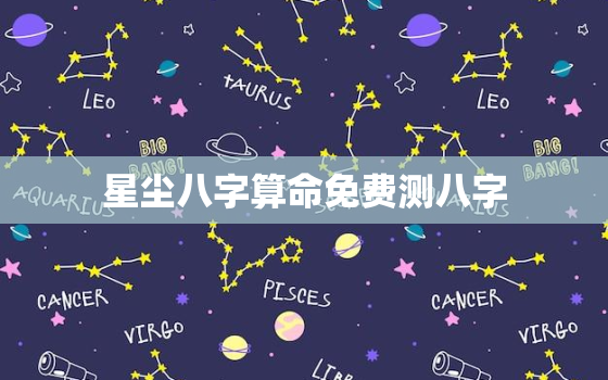 星尘八字算命免费测八字(解读你的命运之路)