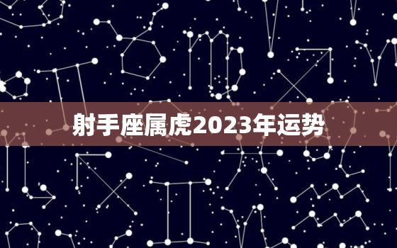 射手座属虎2023年运势(大展宏图财运亨通)