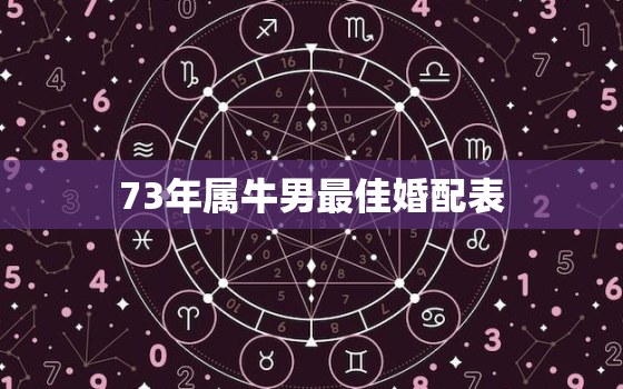 73年属牛男最佳婚配表(寻找最佳伴侣星座配对大揭秘)