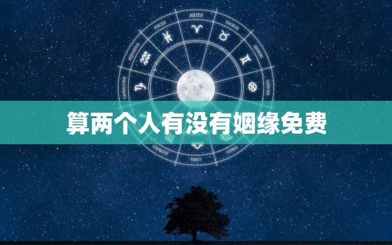 算两个人有没有姻缘免费(测算你和TA的缘分看看是否天作之合)