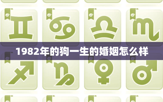 1982年的狗一生的婚姻怎么样(介绍婚姻幸福还是不如意)