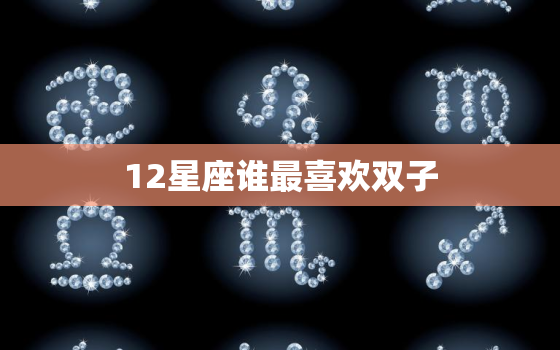 12星座谁最喜欢双子(星座界的双子宝贝谁)