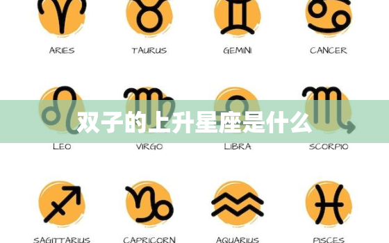 双子的上升星座是什么(介绍双子座的性格与命运)