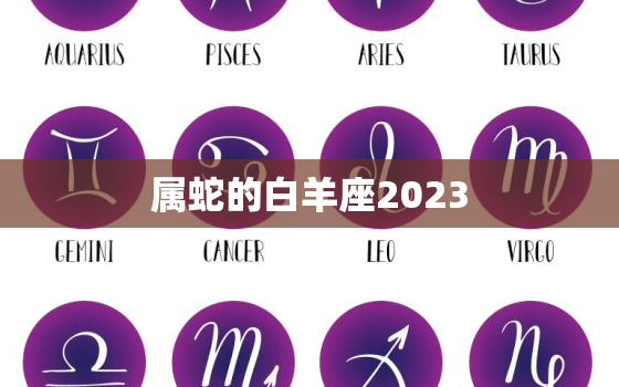 属蛇的白羊座2023(未来一年的运势展望)