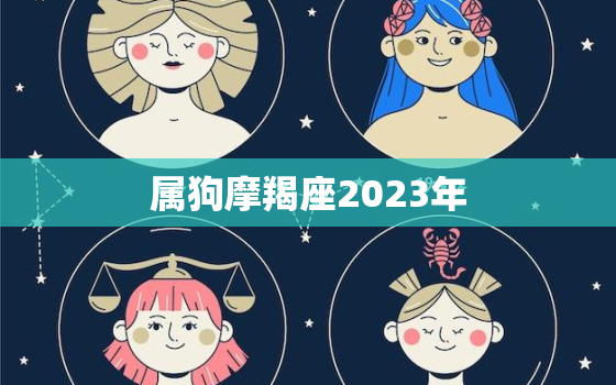 属狗摩羯座2023年(事业运势大爆发)