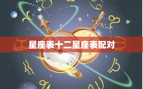 星座表十二星座表配对(十二星座匹配爱情运势大介绍)