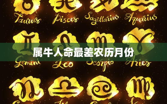 属牛人命最差农历月份(介绍哪个月份要小心)