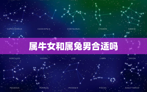 属牛女和属兔男合适吗(星座配对分析)