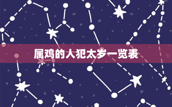 属鸡的人犯太岁一览表(如何化解2023年的厄运)