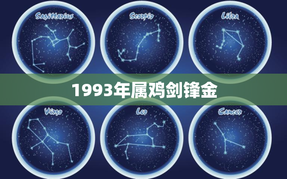 1993年属鸡剑锋金(独具魅力的聪明机智)