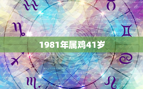 1981年属鸡41岁(如何在职场中获得成功)