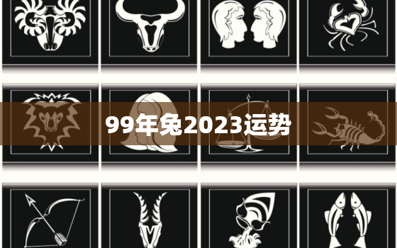 99年兔2023运势(兔子们2023年你们的财运如何)