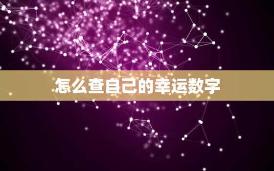 怎么查自己的幸运数字(轻松掌握让好运常伴左右)