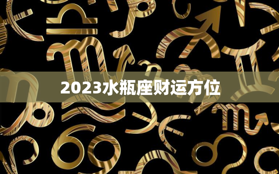 2023水瓶座财运方位(介绍财富之门即将打开)