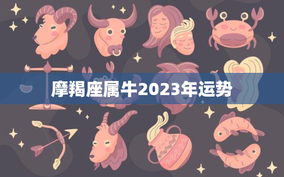 摩羯座属牛2023年运势(事业财运双丰收)