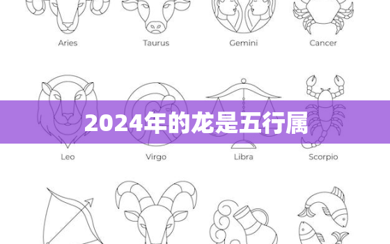 2024年的龙是五行属（2024龙年五行属性分析）