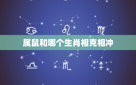 属鼠和哪个生肖相克相冲，属鼠和什么属相相冲