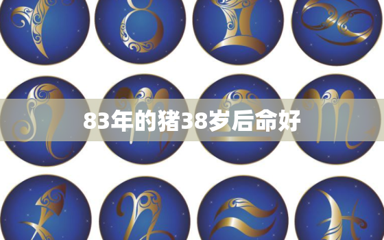 83年的猪38岁后命好，83年的猪是什么命