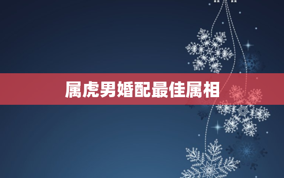 属虎男婚配最佳属相，男属虎最佳婚配属相