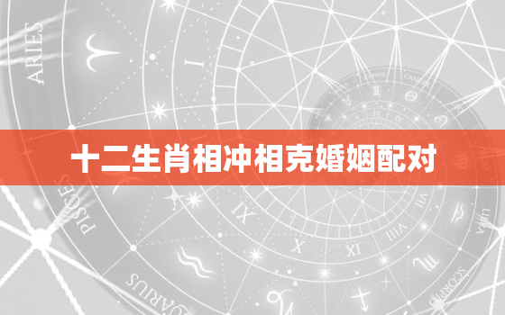 十二生肖相冲相克婚姻配对，十二生肖姻缘配对-12生肖最佳配对-十二生肖