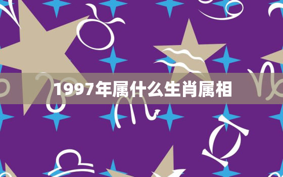 1997年属什么生肖属相，生肖运势|属牛2021年运势及运程