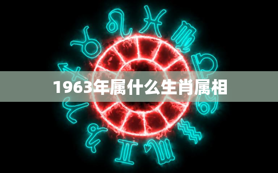 1963年属什么生肖属相，1963年的兔五行属什么